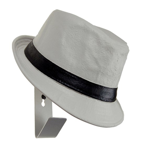 Appendi abiti cappello 1 gancio bianco