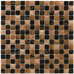 Mosaico Glass Classic mix gold dark brown