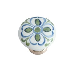 Pomello in ceramica &#248;31 con fiore 