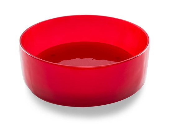Lavandino in resina rossa Jelly ø 40x13h cm