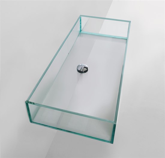 Lavabo vetro 120x35,5 cm Glass