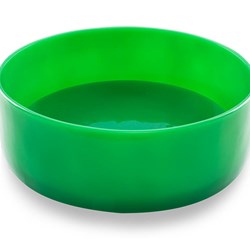 Lavabo con piastra in resina verde Jelly  ø 40x13h cm
