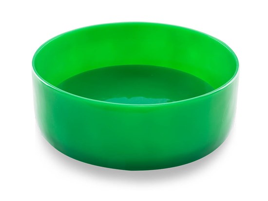 Lavabo con piastra in resina verde Jelly  ø 40x13h cm