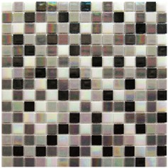 Mosaico Glass Classic mix reflex black white