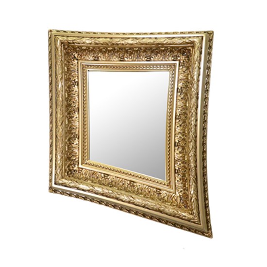 Specchio riflessi in resina oro