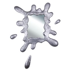 Specchio splash in resina cromo