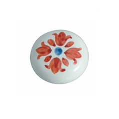 Pomello in ceramica &#248;35 con fiore 